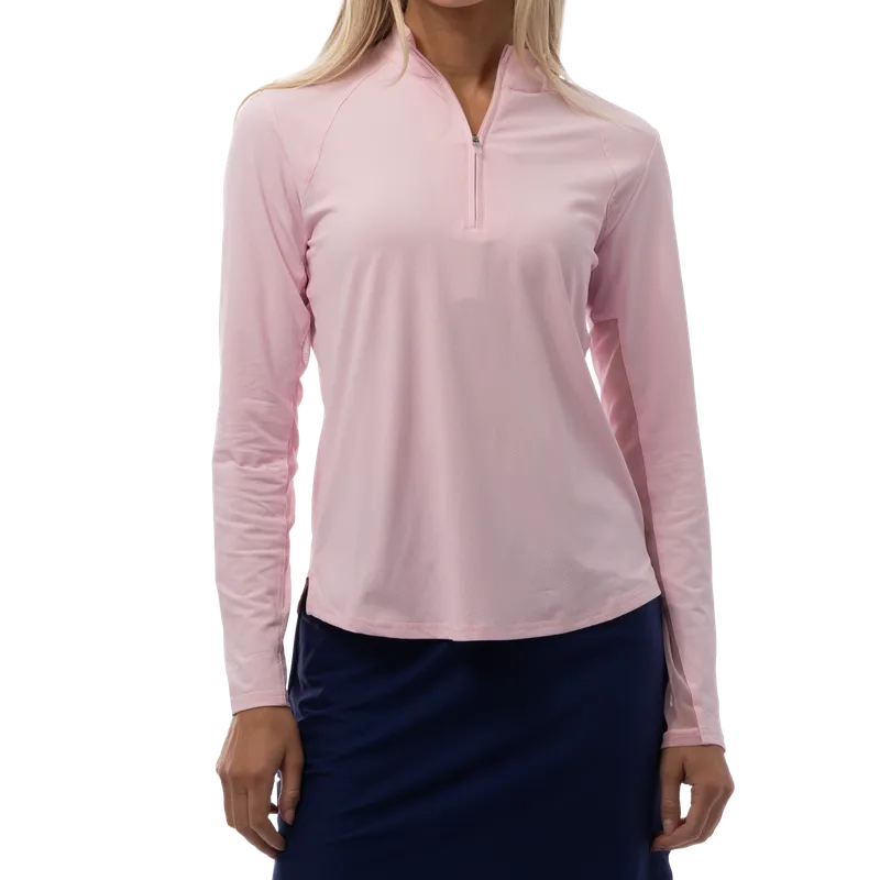 SanSoleil Soltek Lux L/S Mock - Ballet Pink