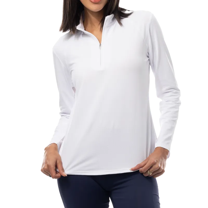 SanSoleil Soltek Lux L/S Mock - White