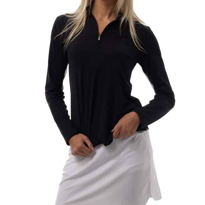 SanSoleil Soltek Lux L/S Mock - Black