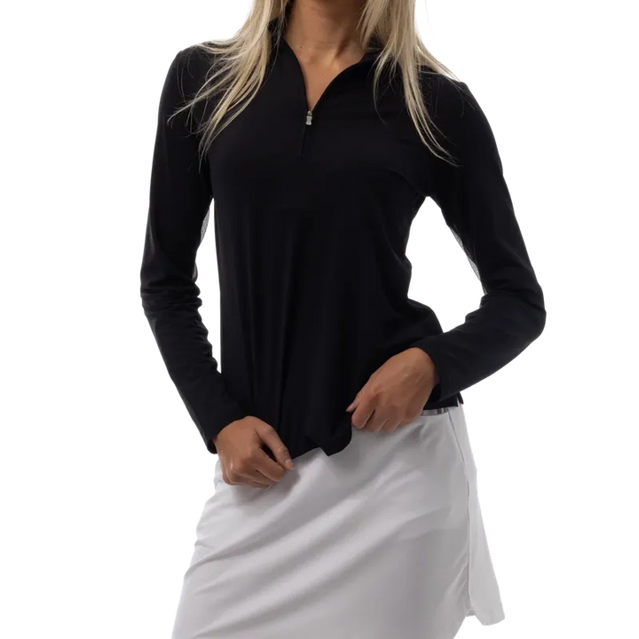SanSoleil Soltek Lux L/S Mock - Black