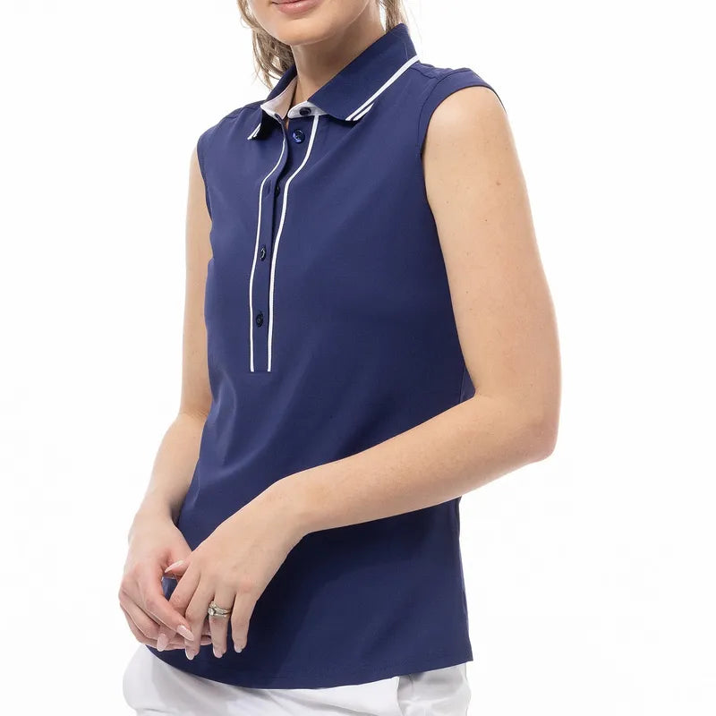 SanSoleil Solair S/L Polo - Navy