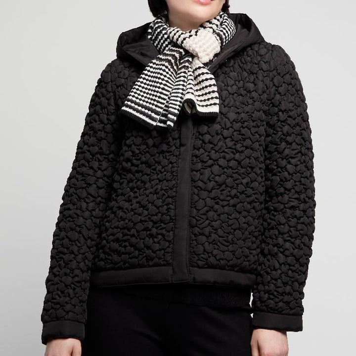 Atelier by Lyse Spenard Quilted Hooded Jacket - Black