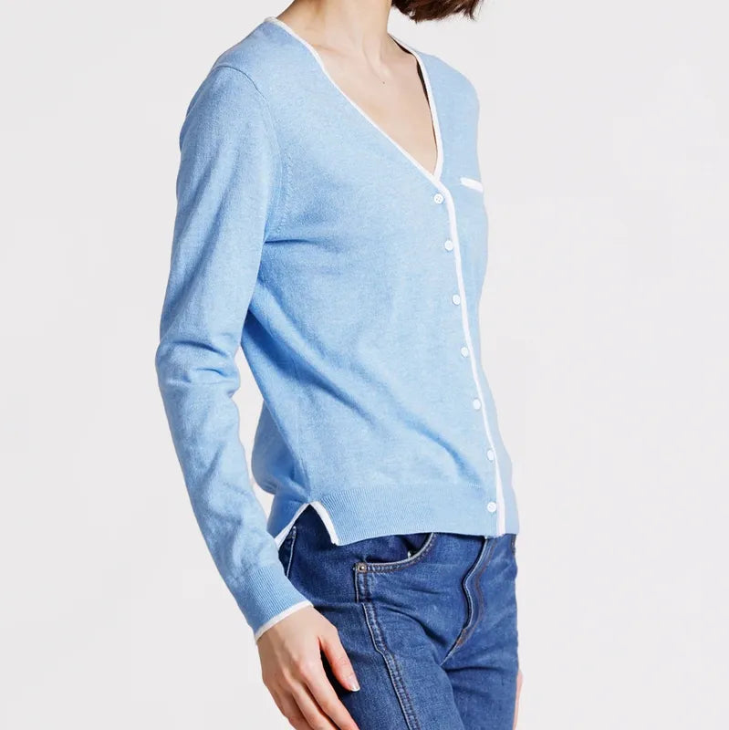 Minnie Rose Lightweight Cardigan - Celestial Blue