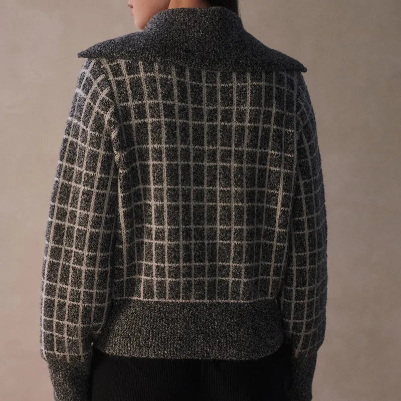 Varley Furley Zip Sweater - Charcoal Marl