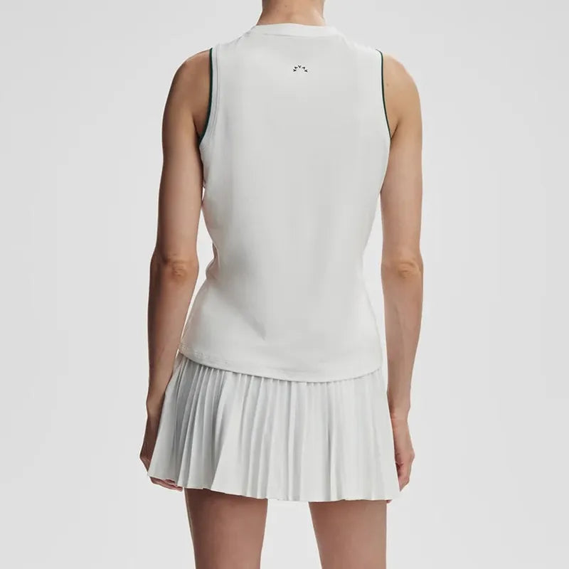 Varley Arton Performance Tank - White/Forest