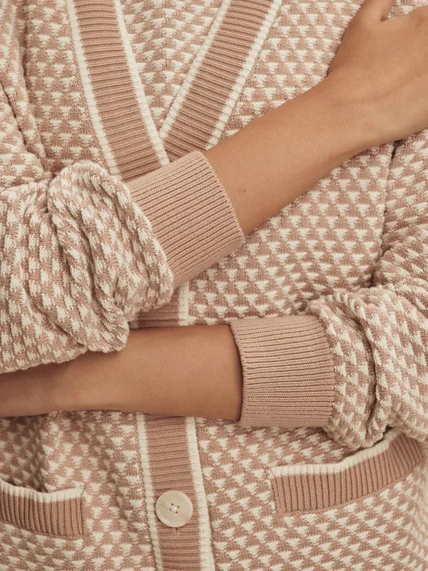 Varley Tarran Knit Cardigan - Taupe
