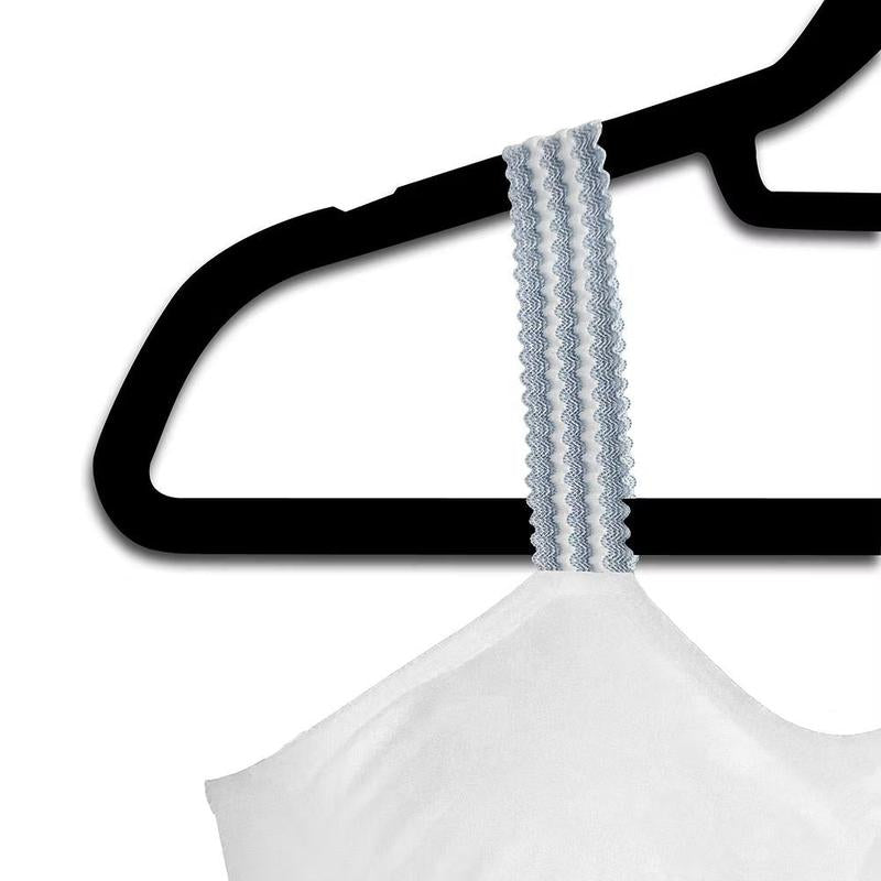 strap-its Basic Bra (attached strap)- White Bra/Denim Strap