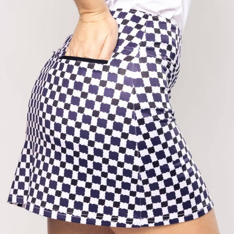 Golftini Grand Prix Skort - Navy/White