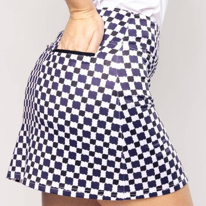 Golftini Grand Prix Skort - Navy/White