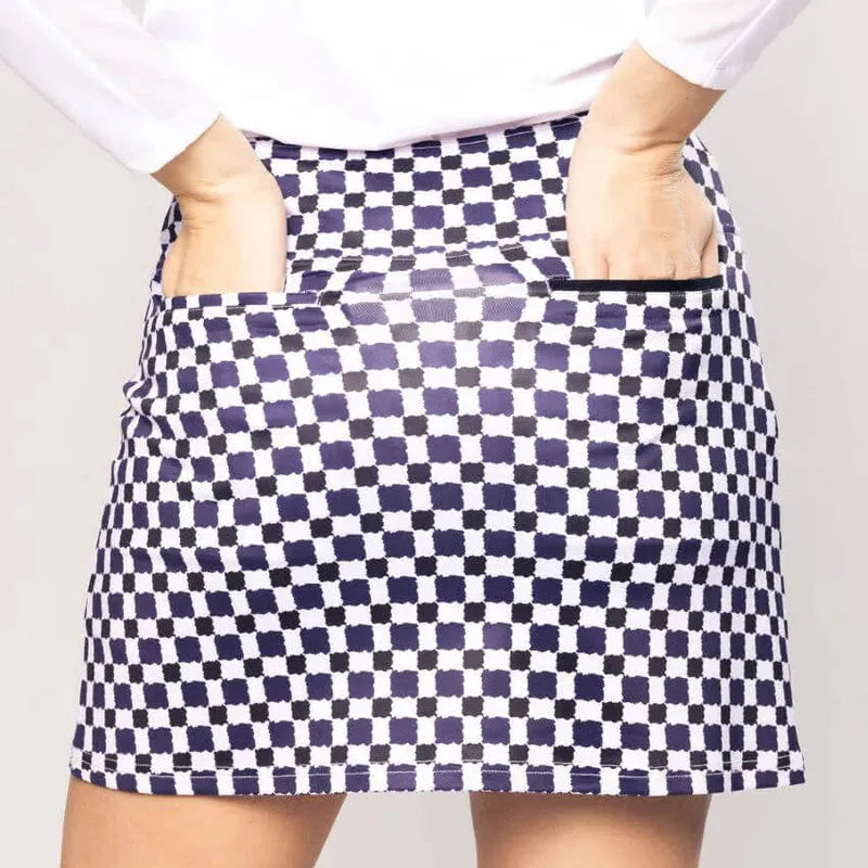 Golftini Grand Prix Skort - Navy/White