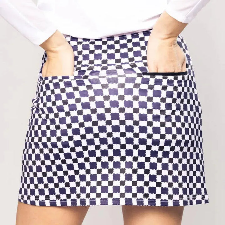 Golftini Grand Prix Skort - Navy/White