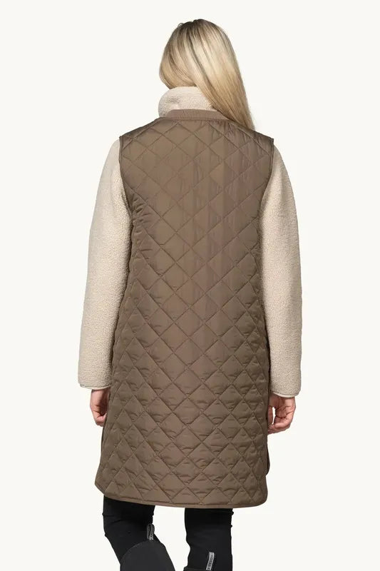 Ilse Jacobsen Quilted Vest - Mud