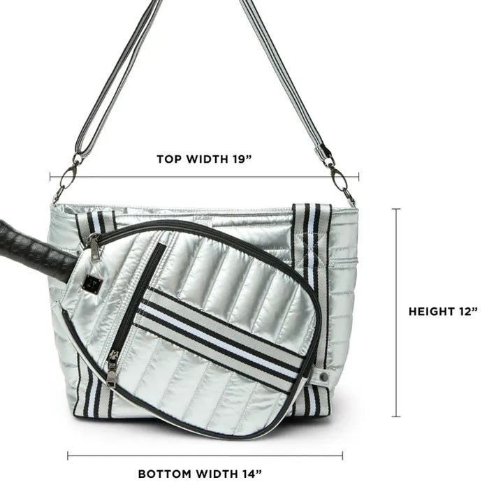 Think Royln Ace of the Court Pickleball Bag - Pearl Silver