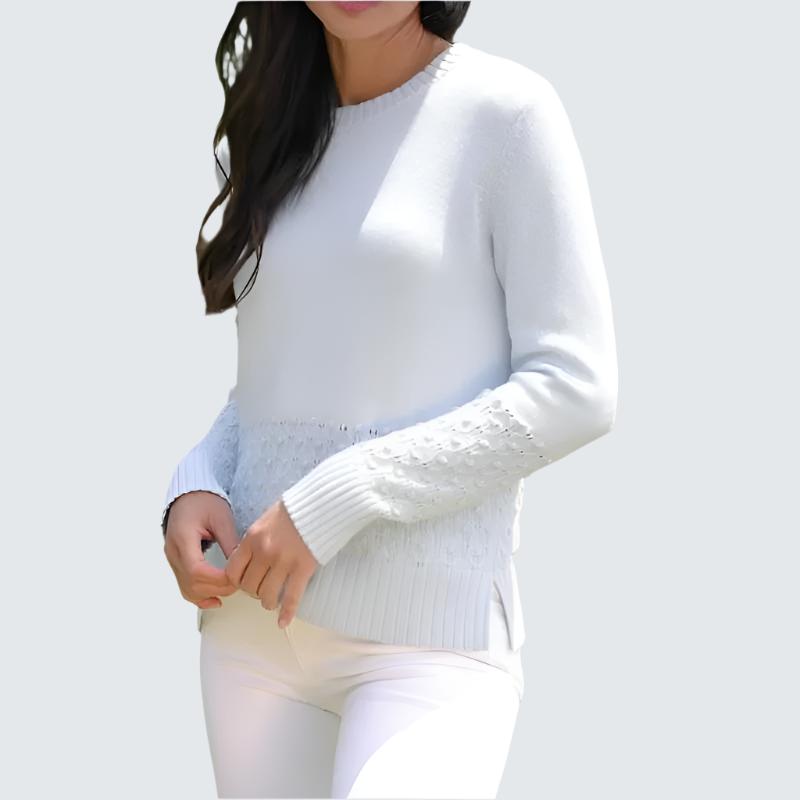 Alashan Cashmere Rosebud Sweater - Rain