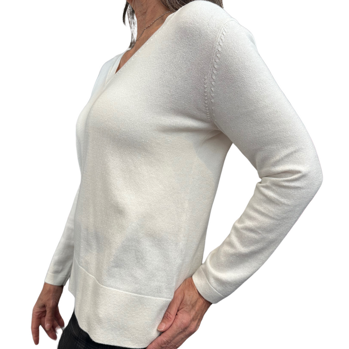 Alashan Cashmere West Palm Pullover - Ivory