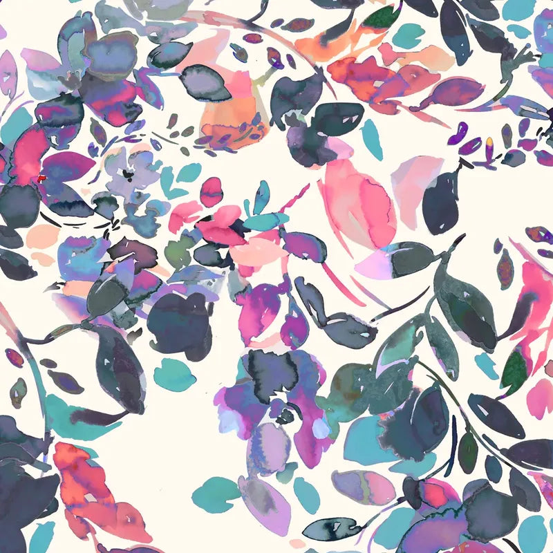 Kastel Amethyst Watercolour Scuba Pullover - Floral