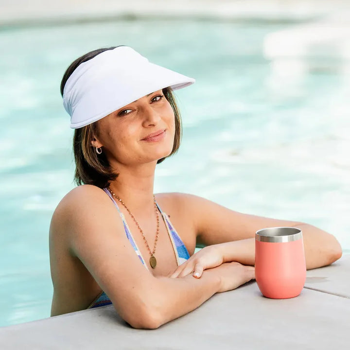 Wallaroo Aqua Visor - White
