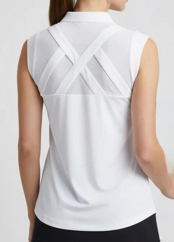 Ashley Herrera Susanna Mock Neck - White