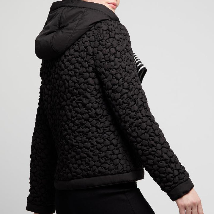 Atelier by Lyse Spenard Quilted Hooded Jacket - Black