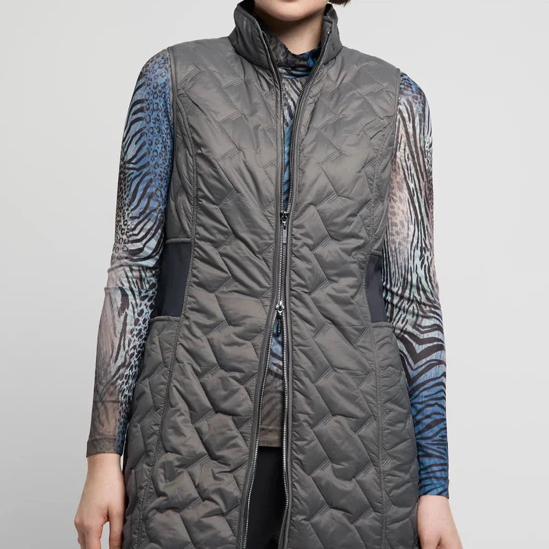 Atelier by Lyse Spenard Quilted Vest - Titanium