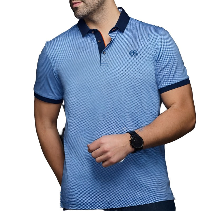 Au Noir Men's Lindell Polo - Indigo