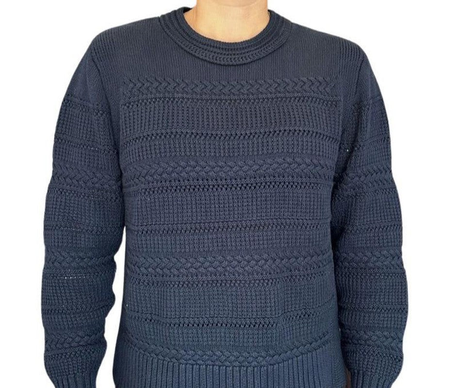 Autumn Cashmere Cable Sweater - Navy