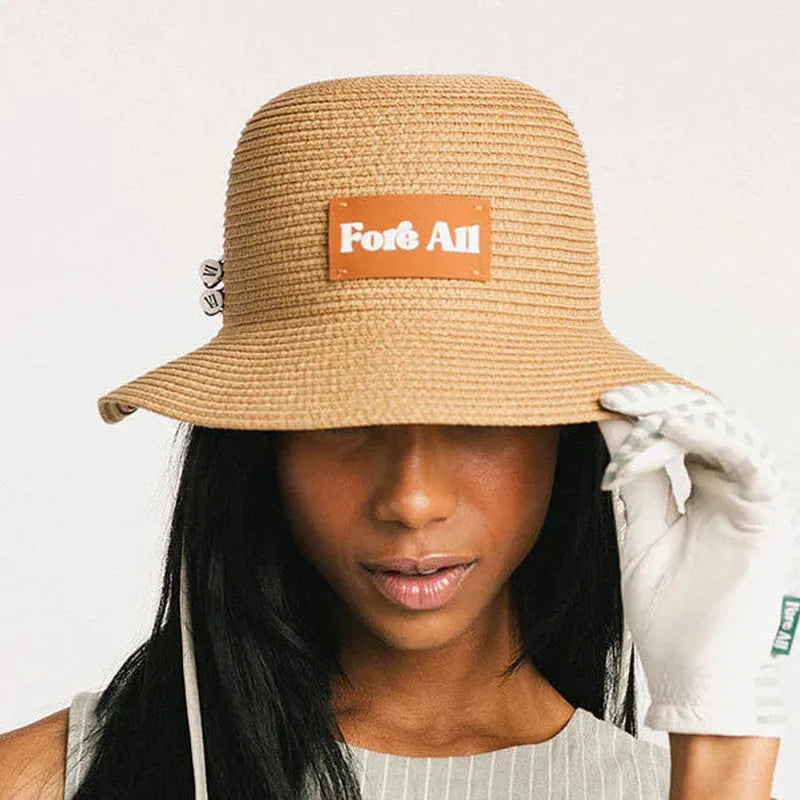 Fore All Bay Bucket Hat - Rattan Beige