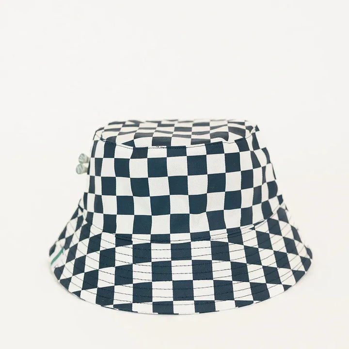 Fore All Austi Bucket Hat - Indigo/White Check