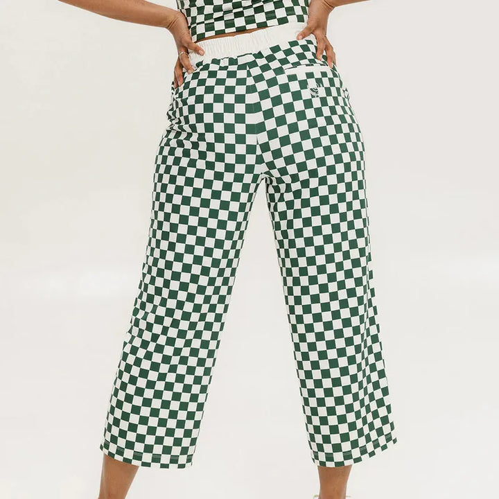 Fore All Bronson Pants - Green/White Check