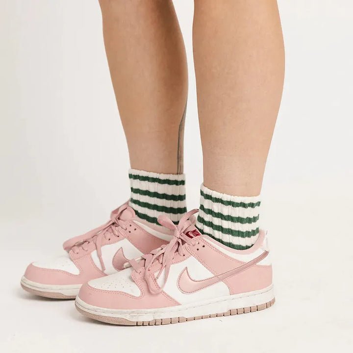 Fore All Capri Stripe Sock - Green