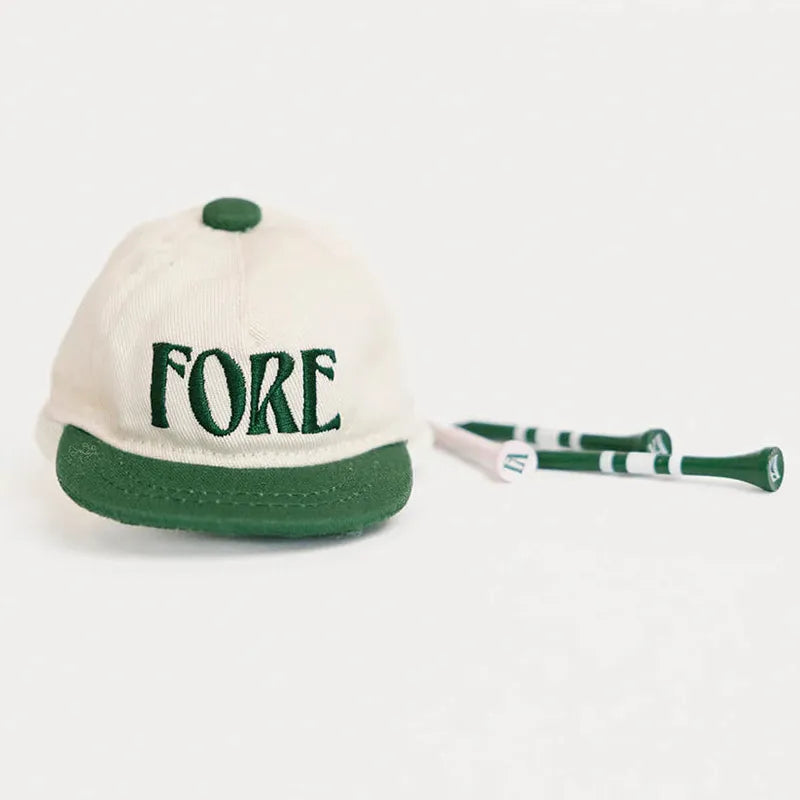 Fore All Hat Bag Charm - White/Green