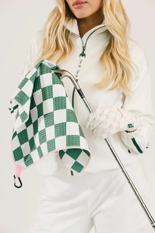 Fore All Check Me Out Glove - Pink/White