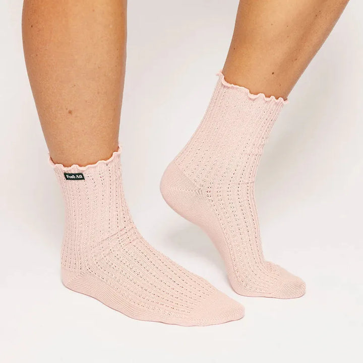 Fore All Reef Ruffle Sock - Pink