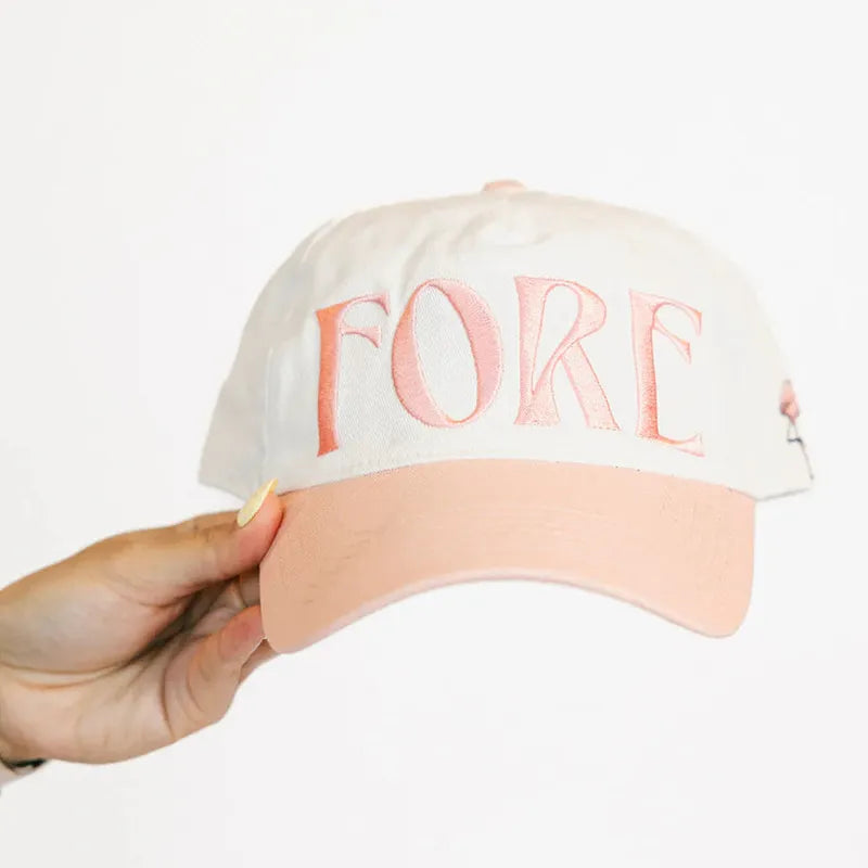 Fore All Fore Hat - White/Pink