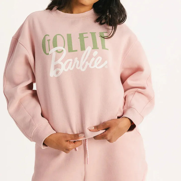 Fore All Golfie Barbie Crewneck - Pink