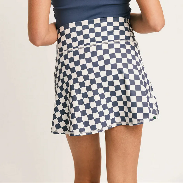 Fore All George Skort - Indigo/White Check