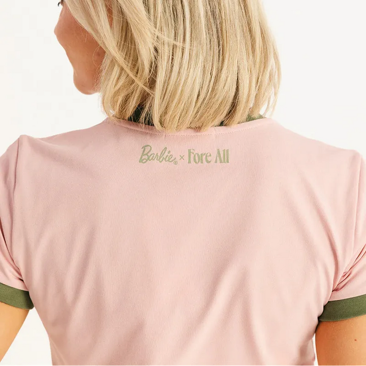 Fore All Golfie Barbie Tee - Pink