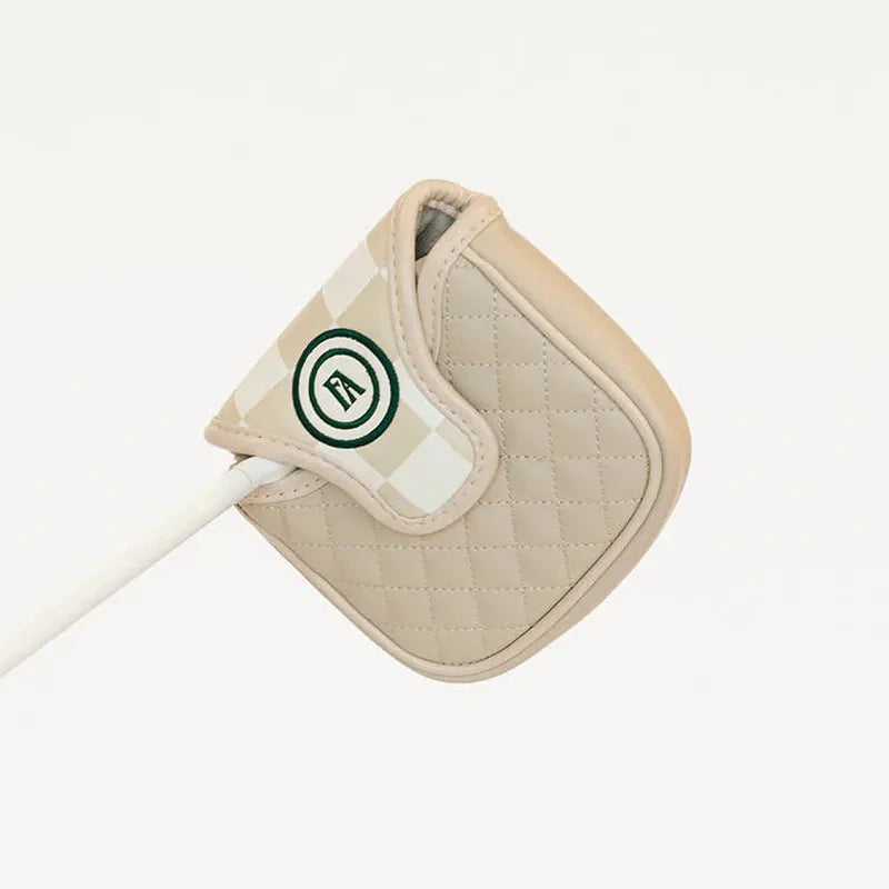 Fore All Mandy Mallet Cover - Sand/White Check