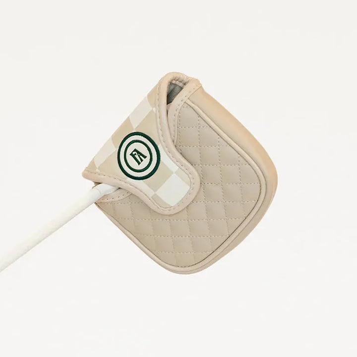 Fore All Mandy Mallet Cover - Sand/White Check