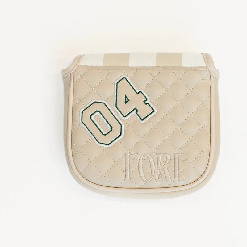 Fore All Mandy Mallet Cover - Sand/White Check
