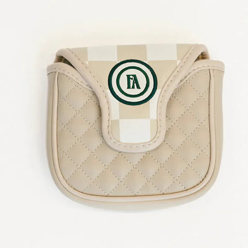 Fore All Mandy Mallet Cover - Sand/White Check