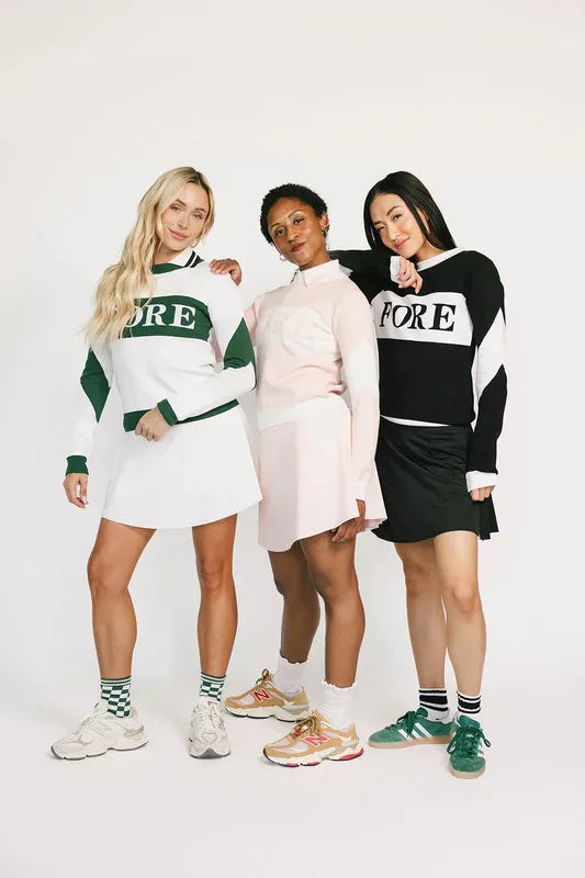 Fore All Fore Sweater - Pink/White