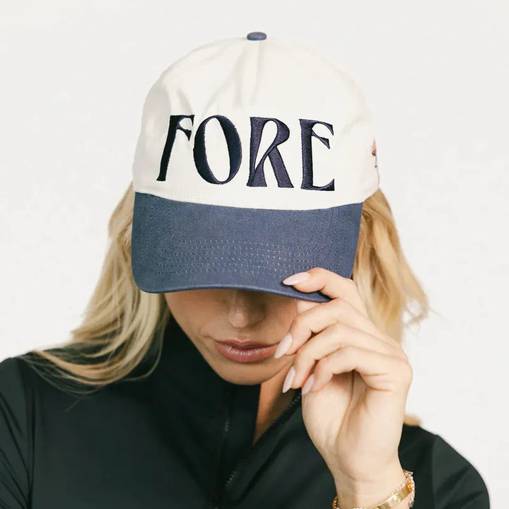 Fore All Fore Hat - White/Indigo