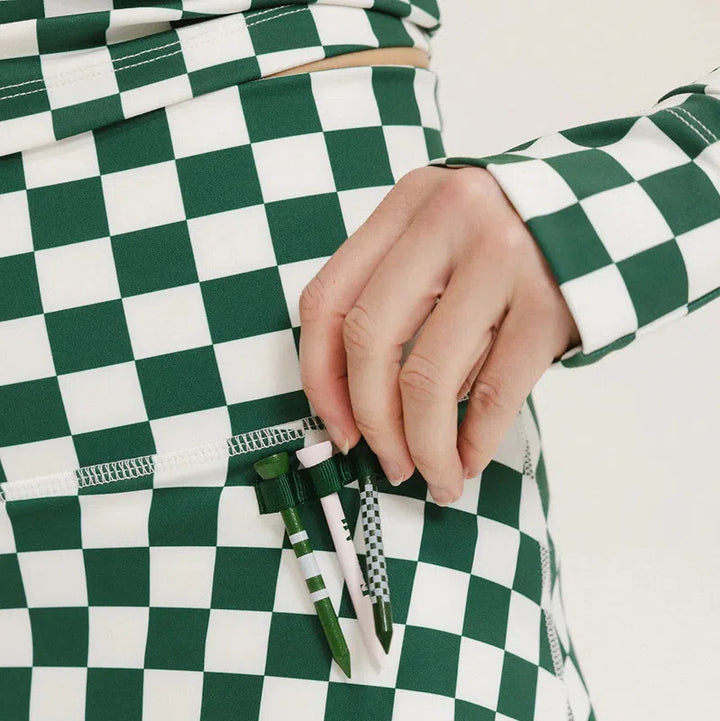 Fore All George Skort - Green/White Check