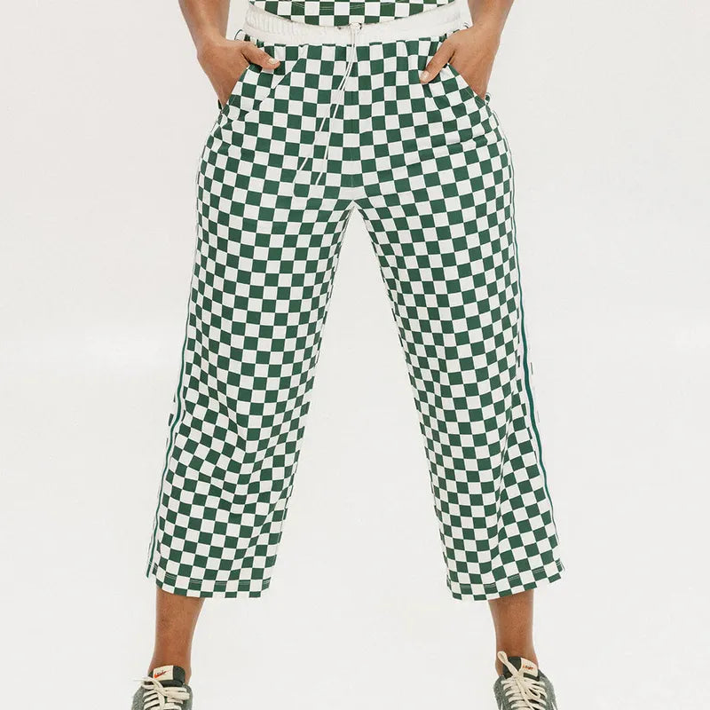 Fore All Bronson Pants - Green/White Check