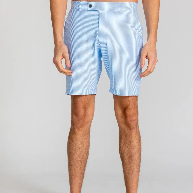 Redvanly Men's Becker Shorts (7.5")- Mist Blue