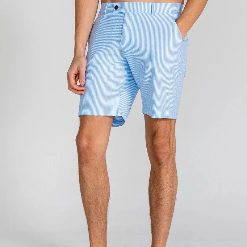 Redvanly Men's Becker Shorts (7.5")- Mist Blue