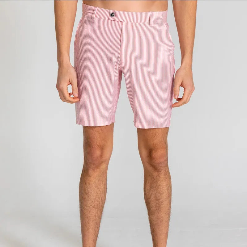 Redvanly Men's Becker Shorts - Salmon Pink