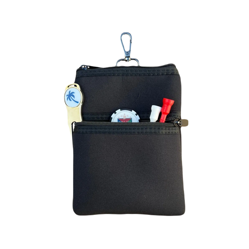 Best Of Golf Double Zipper Pouch