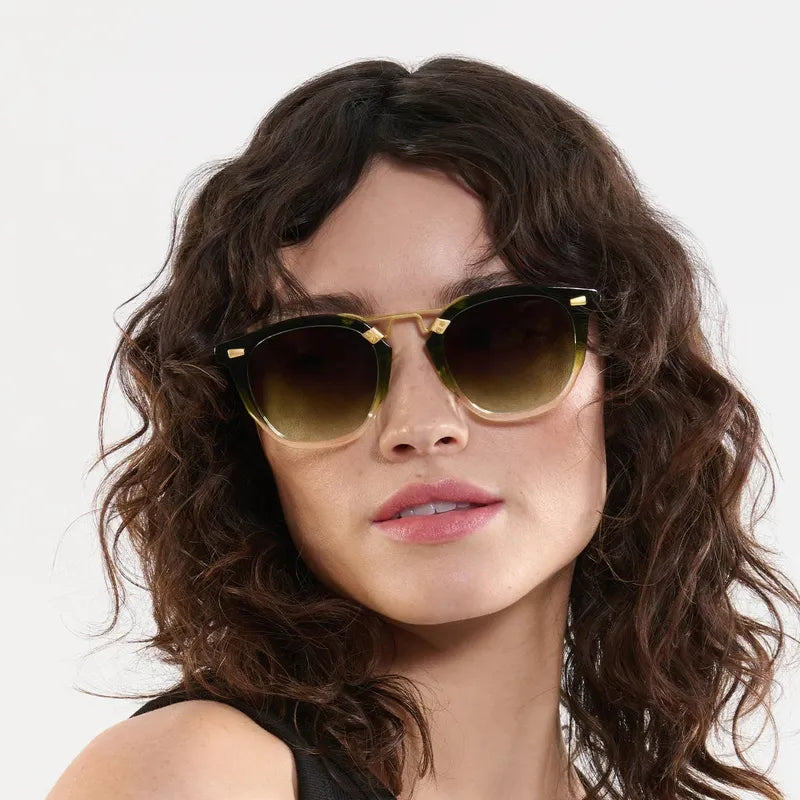 Krewe Beau 11 Sunglasses - 18K Poblano